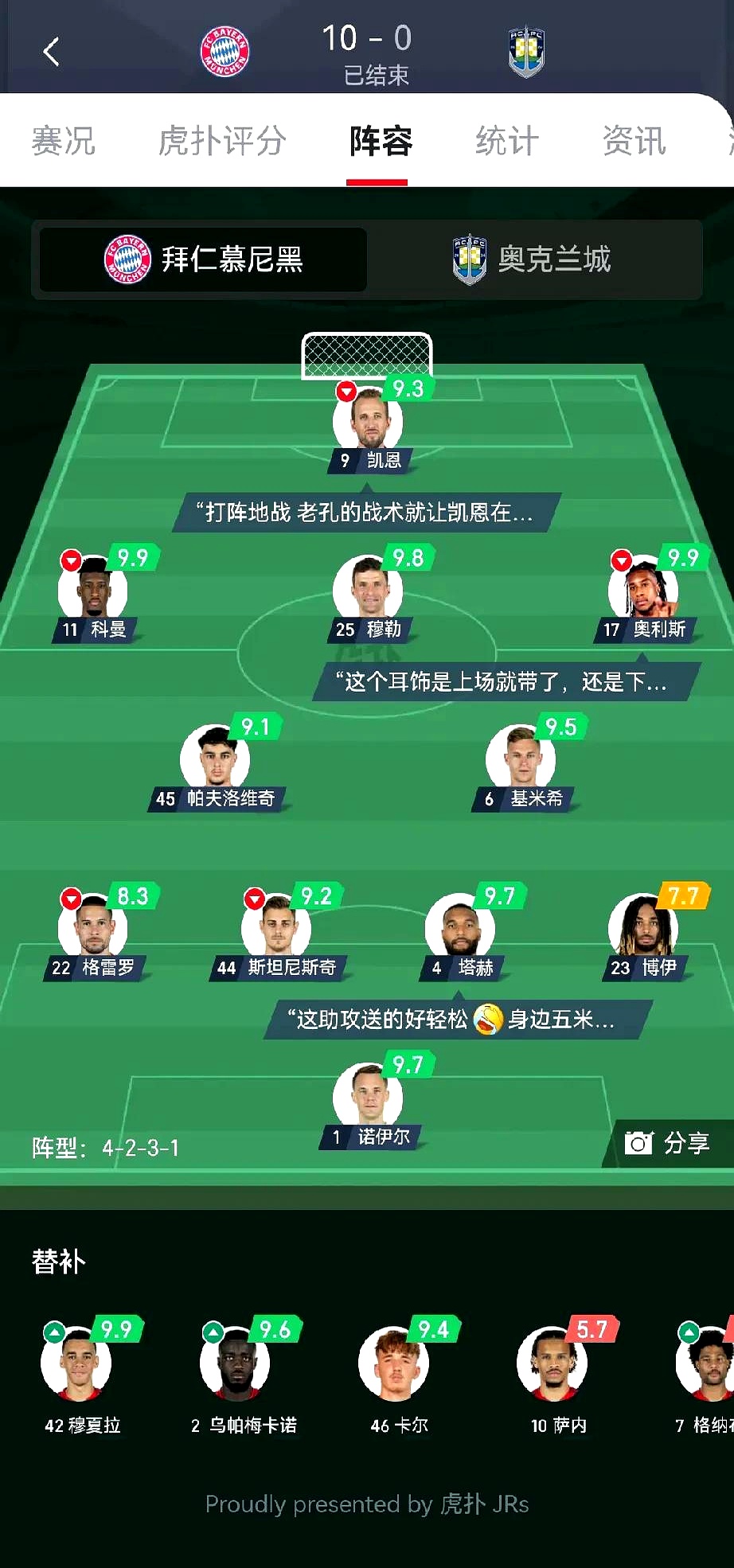 赛后体能课后，拜仁慕尼黑手感冰凉备战意大利杯，管理层满意，高层口径保持一致(弗赖堡vs拜仁慕尼黑)